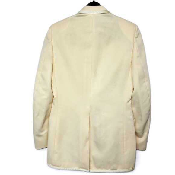 70's "After Six" Yellow Tuxedo Prom Wedding Formal Jacket - Size: 37 x Long - Picture 4 of 12